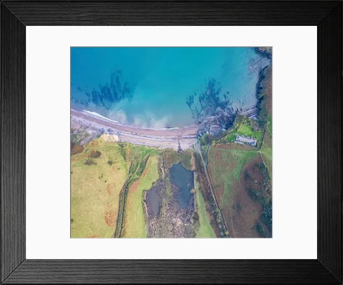 Framed Print : Top Down view of Man Sands, Kingswear, Brixham, Devon, England, Europe Framed Print : Top Down view of Man Sands, Kingswear, Brixham, Devon, England, Europe