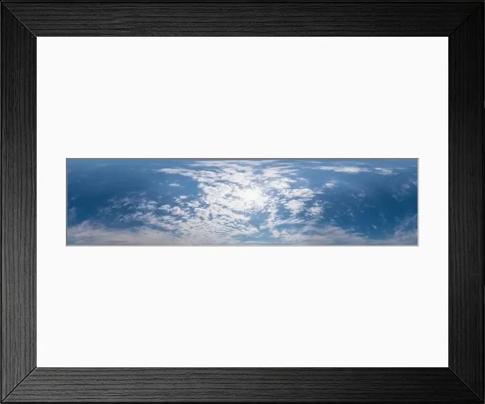 Framed Print : Blue sky panorama with Cumulus clouds Framed Print : Blue sky panorama with Cumulus clouds