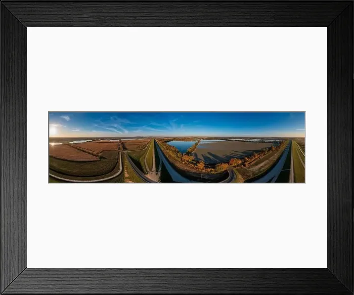 Framed Print : Panoramic view of the nature reserve near Lubomia in Poland. Drone photography Framed Print : Panoramic view of the nature reserve near Lubomia in Poland. Drone photography