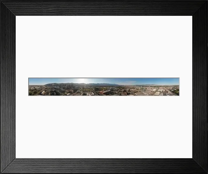 Framed Print : Salt Lake City aerial skyline on a sunny day, Utah from drone - USA Framed Print : Salt Lake City aerial skyline on a sunny day, Utah from drone - USA