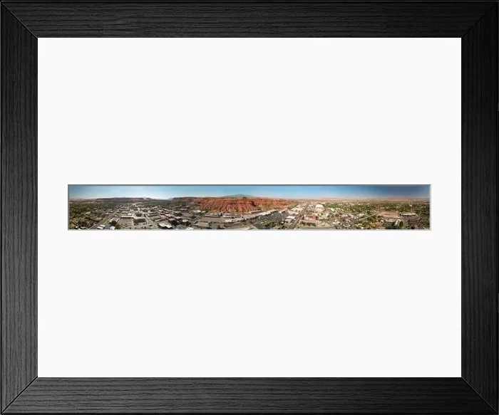Framed Print : St George aerial skyline in summer season, Nevada - USA Framed Print : St George aerial skyline in summer season, Nevada - USA