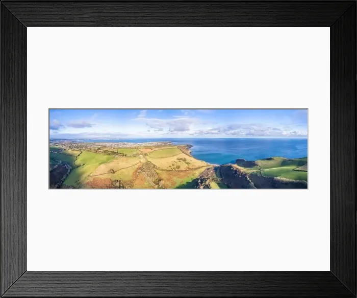 Framed Print : Panorama over Man Sands, Kingswear, Brixham, Devon, England, Europe Framed Print : Panorama over Man Sands, Kingswear, Brixham, Devon, England, Europe