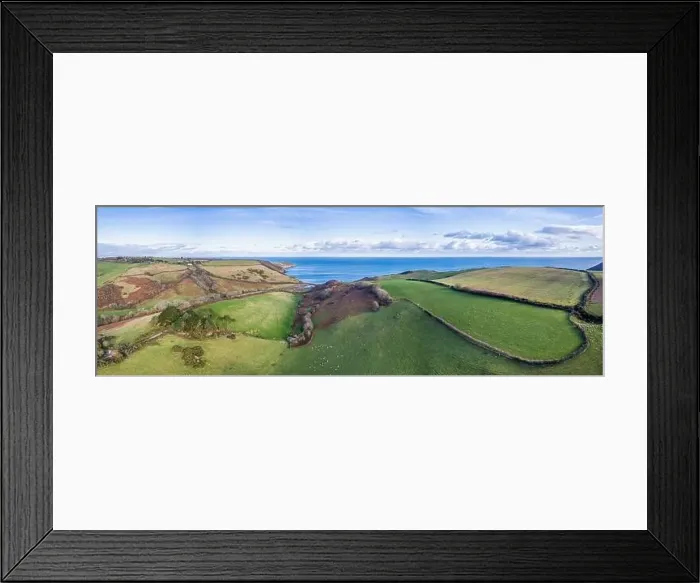Framed Print : Panorama over Man Sands, Kingswear, Brixham, Devon, England, Europe Framed Print : Panorama over Man Sands, Kingswear, Brixham, Devon, England, Europe