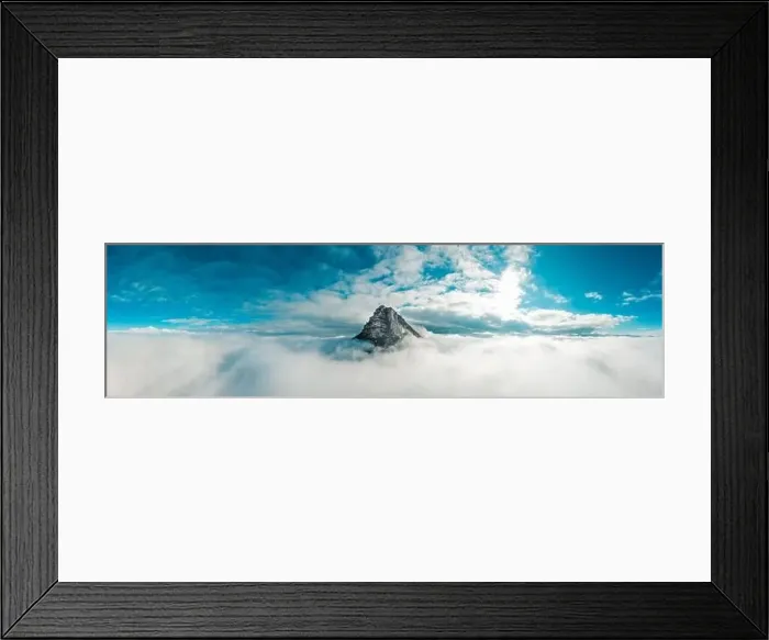 Framed Print : The peak of the Beriain mountain rises through the clouds Framed Print : The peak of the Beriain mountain rises through the clouds