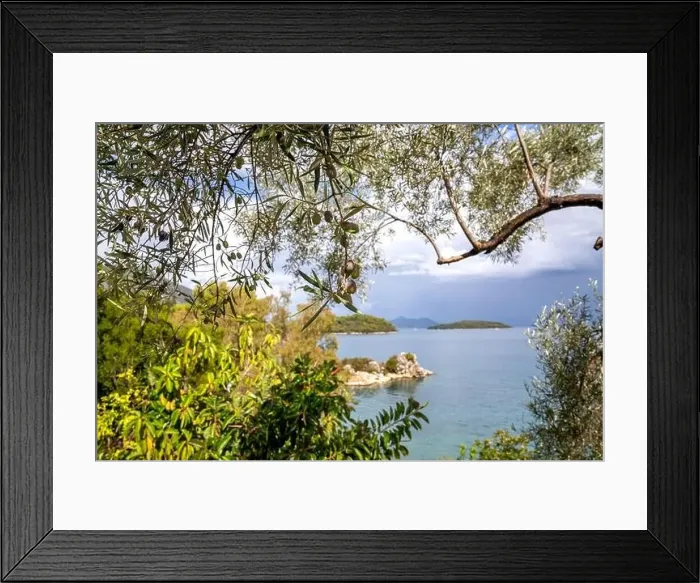 Framed Print : Lefkada, a Greek island in the Ionian Sea Framed Print : Lefkada, a Greek island in the Ionian Sea