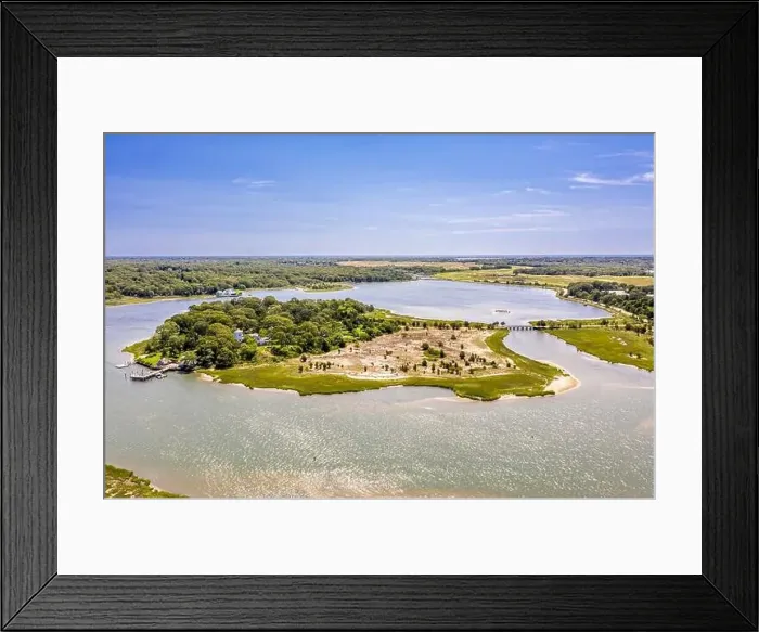 Framed Print : Aerial view of Ram Island, Southampton, NY Framed Print : Aerial view of Ram Island, Southampton, NY
