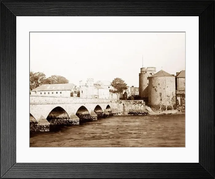 Framed Print : King John's Castle, Limerick, Ireland, Victoria period Framed Print : King John's Castle, Limerick, Ireland, Victoria period