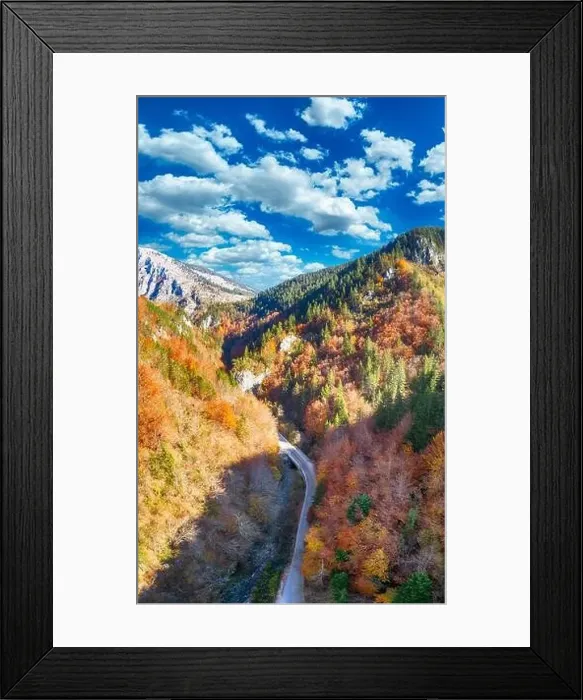 Framed Print : Aerial view of Rhodopes Mountain Framed Print : Aerial view of Rhodopes Mountain