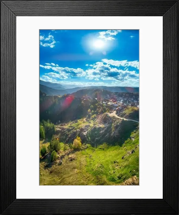 Framed Print : Aerial view of Rhodopes Mountain Framed Print : Aerial view of Rhodopes Mountain