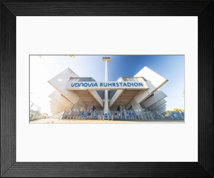 Framed Print : Vonovia Ruhrstadion. Home stadium for VFL Bochum. Germany - October 2021 Framed Print : Vonovia Ruhrstadion. Home stadium for VFL Bochum. Germany - October 2021