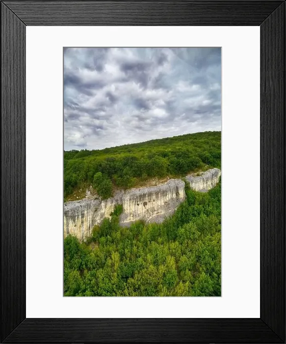 Framed Print : Drone top view Hankrumovski Rock-monastery (Shumen plateau, Bulgaria) Framed Print : Drone top view Hankrumovski Rock-monastery (Shumen plateau, Bulgaria)