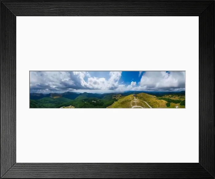 Framed Print : Drone top view Buzludzha - abandoned communist building in the Balkan mountains, Bulgaria. UFO dish look a like Framed Print : Drone top view Buzludzha - abandoned communist building in the Balkan mountains, Bulgaria. UFO dish look a like