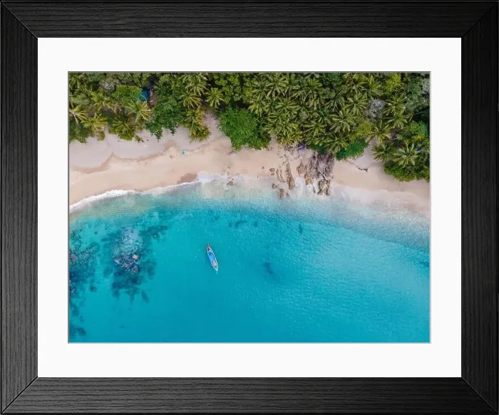 Framed Print : Banana beach Phuket Thailand, tropical beach with palm trees in Phuket Thailand Framed Print : Banana beach Phuket Thailand, tropical beach with palm trees in Phuket Thailand