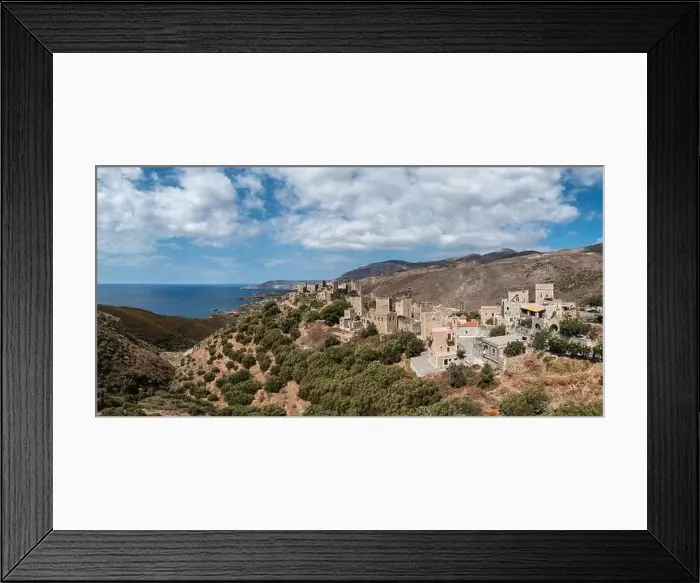 Framed Print : Greece Peloponnese. Vatheia or Vathia Framed Print : Greece Peloponnese. Vatheia or Vathia