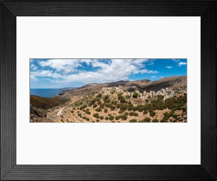Framed Print : Greece Peloponnese. Vatheia or Vathia Framed Print : Greece Peloponnese. Vatheia or Vathia