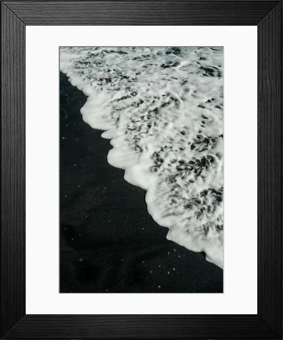 Framed Print : Black canary sand beach background Framed Print : Black canary sand beach background