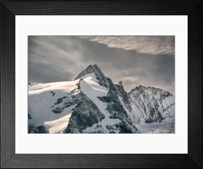 Framed Print : High peaks of Grossglockner mountains in September, Austria Framed Print : High peaks of Grossglockner mountains in September, Austria
