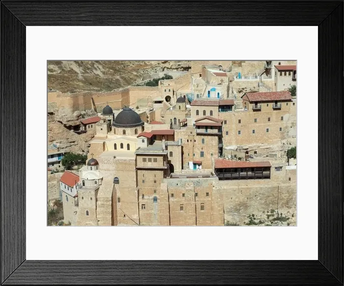 Framed Print : Mar Saba Greek Orthodox Monastery in Israel Framed Print : Mar Saba Greek Orthodox Monastery in Israel