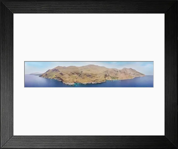 Framed Print : Drone aerial above beautiful coastline Framed Print : Drone aerial above beautiful coastline