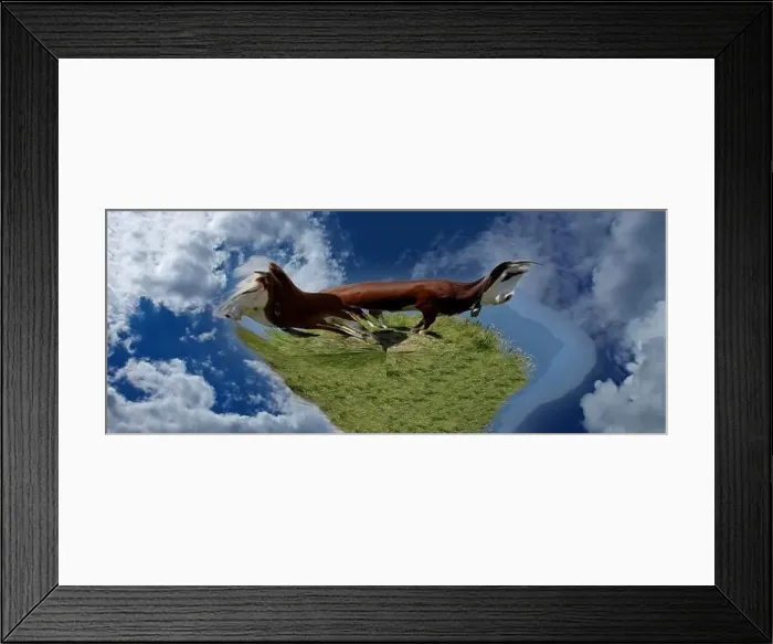 Framed Print : Panorama landscape from the air in the Bavarian Danube area with cloudy summer sky Framed Print : Panorama landscape from the air in the Bavarian Danube area with cloudy summer sky
