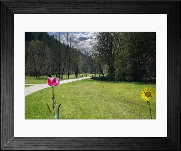 Framed Print : Panorama landscape from the air in the Bavarian Danube area with cloudy summer sky Framed Print : Panorama landscape from the air in the Bavarian Danube area with cloudy summer sky