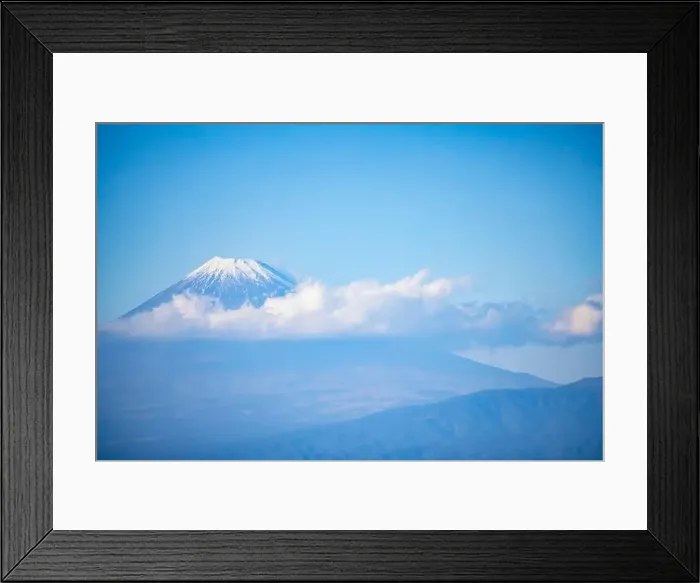 Framed Print : Cloud in the blue sky at Mt.Fuji in Japan