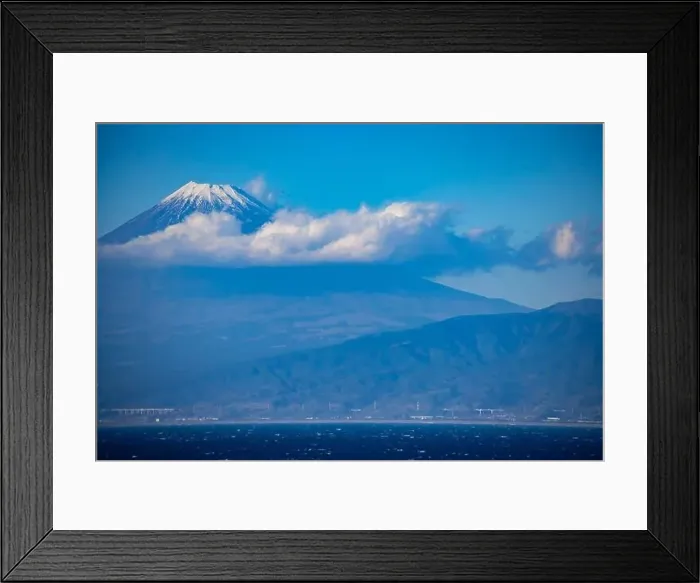 Framed Print : Cloud in the blue sky at Mt.Fuji in Japan