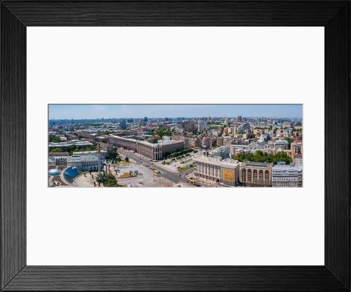 Framed Print : Aerial view of the Kyiv city. Beautiful streets near the city center Framed Print : Aerial view of the Kyiv city. Beautiful streets near the city center