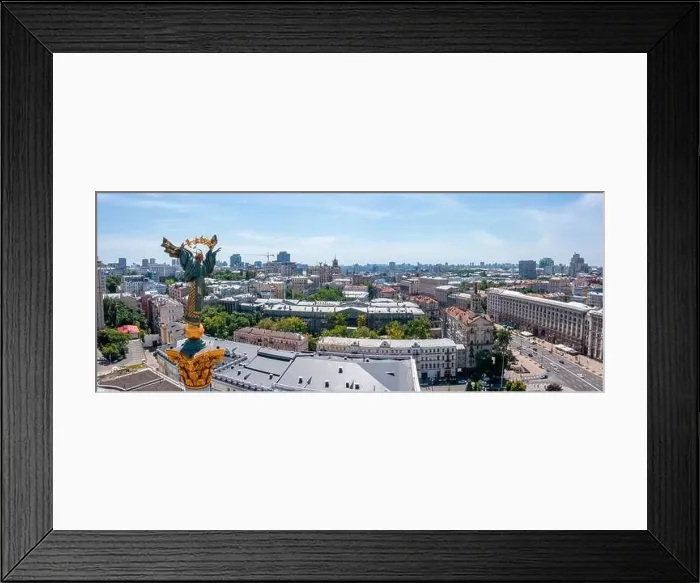 Framed Print : Aerial view of the Kyiv Ukraine above Maidan Nezalezhnosti Independence Monument Framed Print : Aerial view of the Kyiv Ukraine above Maidan Nezalezhnosti Independence Monument