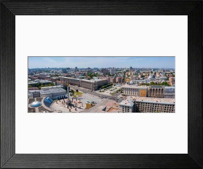 Framed Print : Aerial view of the Kyiv Ukraine above Maidan Nezalezhnosti Independence Monument Framed Print : Aerial view of the Kyiv Ukraine above Maidan Nezalezhnosti Independence Monument