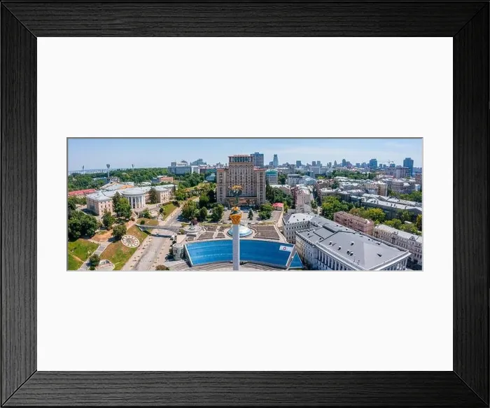 Framed Print : Aerial view of the Kyiv Ukraine above Maidan Nezalezhnosti Independence Monument Framed Print : Aerial view of the Kyiv Ukraine above Maidan Nezalezhnosti Independence Monument