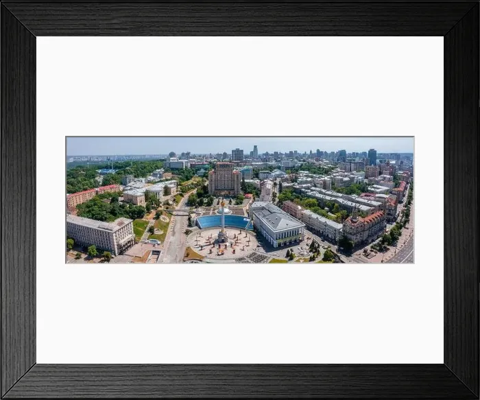 Framed Print : Aerial view of the Kyiv city. Beautiful streets near the city center Framed Print : Aerial view of the Kyiv city. Beautiful streets near the city center