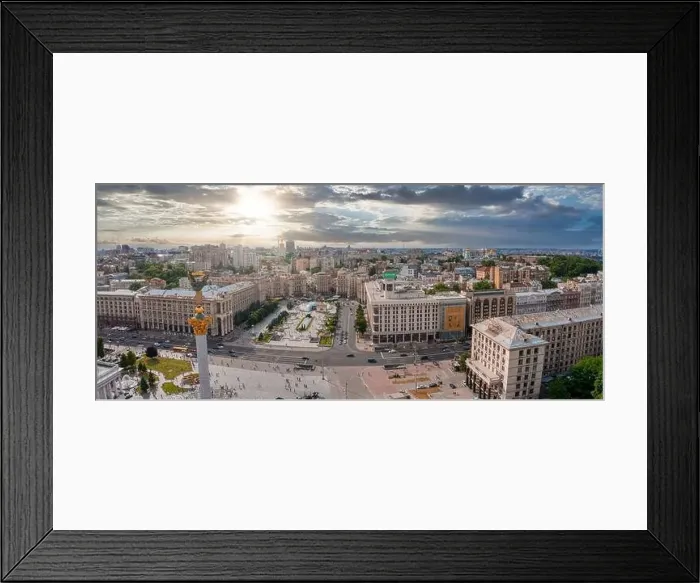 Framed Print : Aerial view of the Kyiv Ukraine above Maidan Nezalezhnosti Independence Monument Framed Print : Aerial view of the Kyiv Ukraine above Maidan Nezalezhnosti Independence Monument
