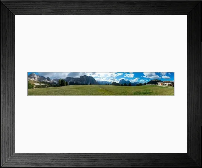 Framed Print : Hiking Dolomites in European Alps. Shot in summer with green grass and no snow. Gardena Pass, Italy Framed Print : Hiking Dolomites in European Alps. Shot in summer with green grass and no snow. Gardena Pass, Italy