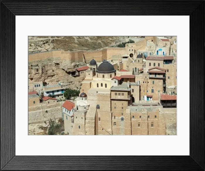 Framed Print : Mar Saba Greek Orthodox Monastery in Israel Framed Print : Mar Saba Greek Orthodox Monastery in Israel