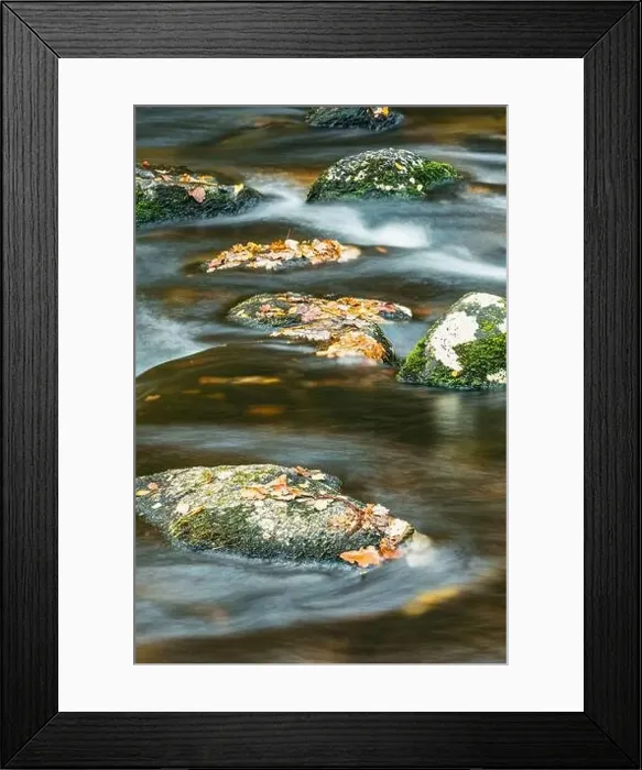Framed Print : Autumn Colours over River Dart in long exposure, Dartmoor Park, Devon, England, Europe Framed Print : Autumn Colours over River Dart in long exposure, Dartmoor Park, Devon, England, Europe
