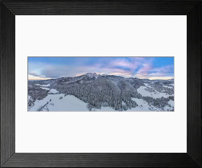 Framed Print : Giewont Mount Peak, Famous Tourist Winter Destination in Polish Mountains Framed Print : Giewont Mount Peak, Famous Tourist Winter Destination in Polish Mountains