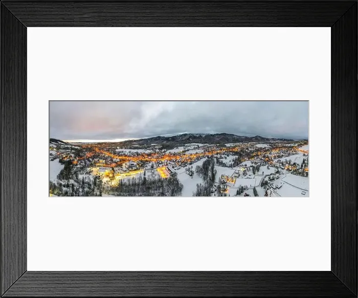 Framed Print : Winter Panorama of Zakopane in Poland Framed Print : Winter Panorama of Zakopane in Poland