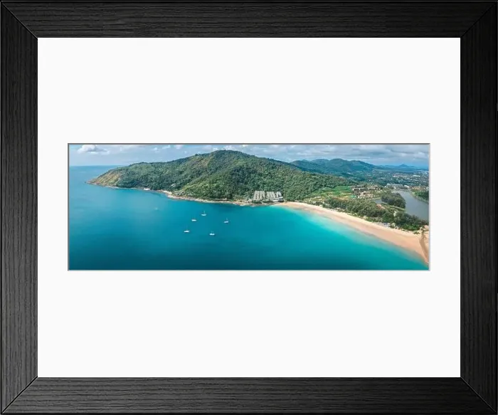 Framed Print : Aerial view of Nai Harn beach in Phuket, Thailand Framed Print : Aerial view of Nai Harn beach in Phuket, Thailand