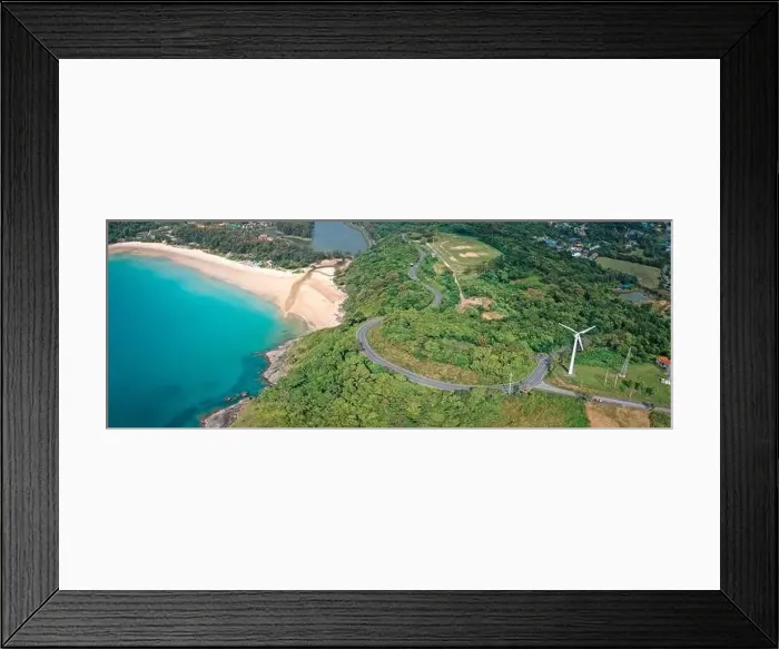 Framed Print : Aerial view of Nai Harn beach in Phuket, Thailand Framed Print : Aerial view of Nai Harn beach in Phuket, Thailand