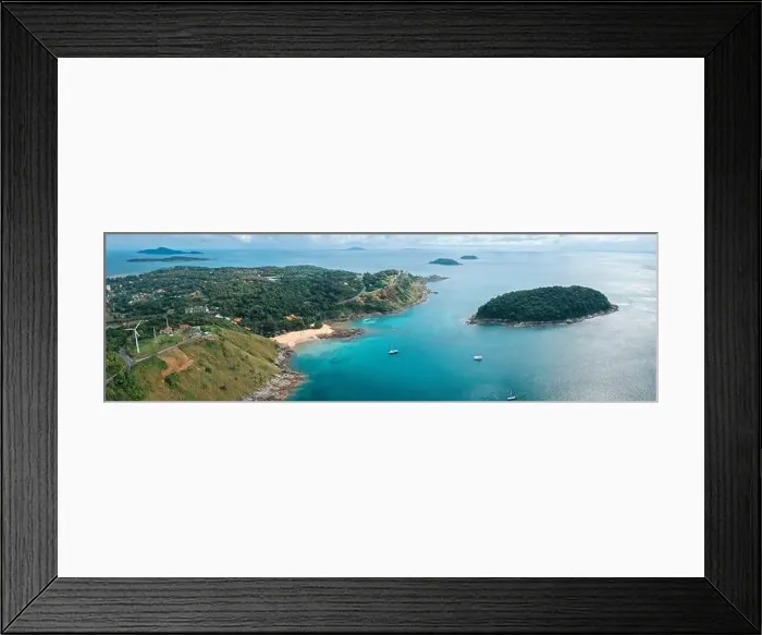 Framed Print : Aerial view of Nai Harn beach in Phuket, Thailand Framed Print : Aerial view of Nai Harn beach in Phuket, Thailand