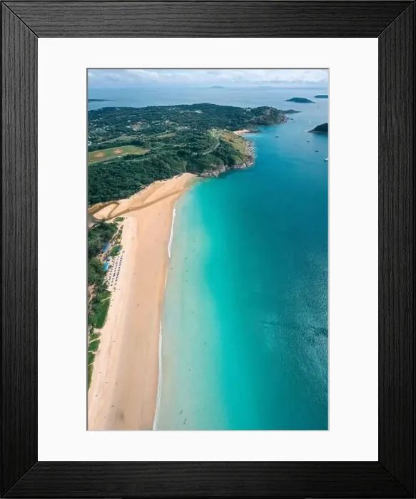 Framed Print : Aerial view of Nai Harn beach in Phuket, Thailand Framed Print : Aerial view of Nai Harn beach in Phuket, Thailand