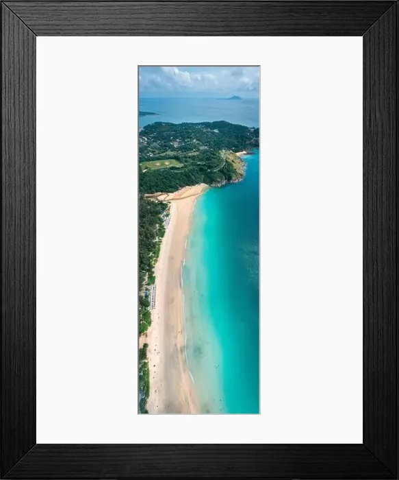 Framed Print : Aerial view of Nai Harn beach in Phuket, Thailand Framed Print : Aerial view of Nai Harn beach in Phuket, Thailand