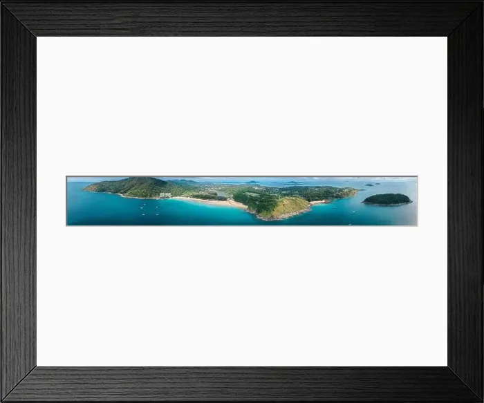 Framed Print : Aerial view of Nai Harn beach in Phuket, Thailand Framed Print : Aerial view of Nai Harn beach in Phuket, Thailand
