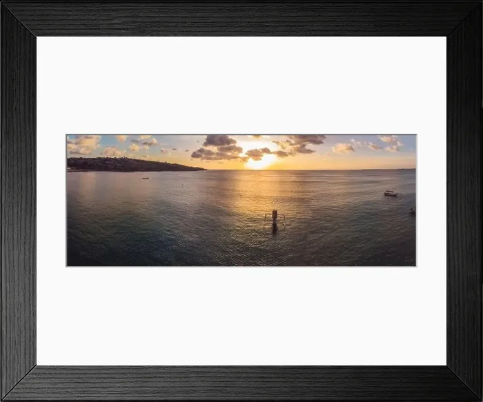Framed Print : Traditional Balinese boat Jukung at Jimbaran beach at sunset in Bali, Indonesia Photo from the drone Framed Print : Traditional Balinese boat Jukung at Jimbaran beach at sunset in Bali, Indonesia Photo from the drone