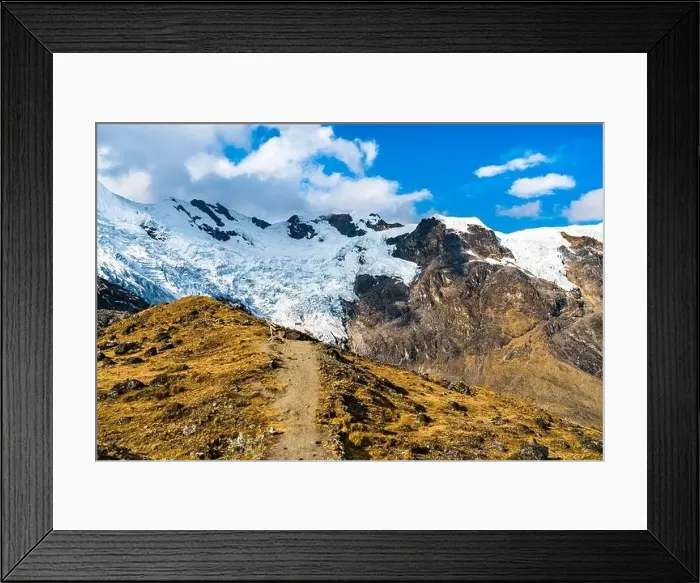 Framed Print : Glacier at the Huaytapallana mountain range in Huancayo, Peru Framed Print : Glacier at the Huaytapallana mountain range in Huancayo, Peru