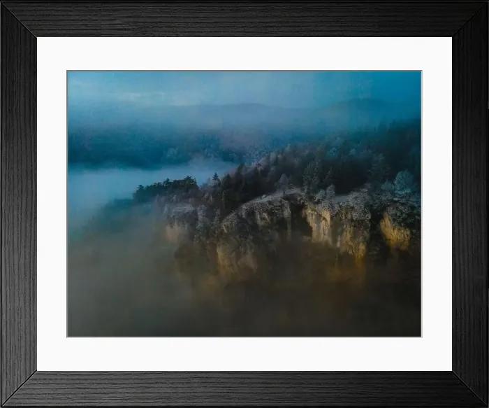 Framed Print : sunrise over snow covered mountains near hohe wand in austria Framed Print : sunrise over snow covered mountains near hohe wand in austria