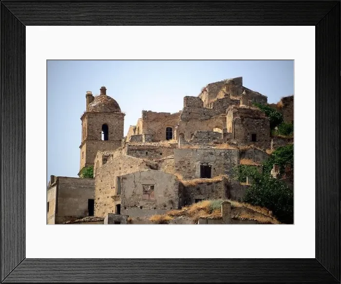 Framed Print : Craco, from a ghost town to a film set in the Basilicata region Framed Print : Craco, from a ghost town to a film set in the Basilicata region