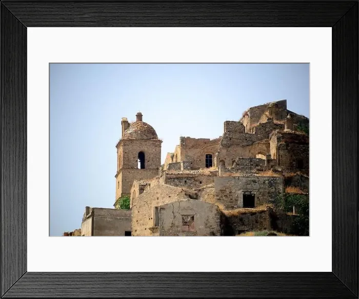 Framed Print : Craco, from a ghost town to a film set in the Basilicata region Framed Print : Craco, from a ghost town to a film set in the Basilicata region