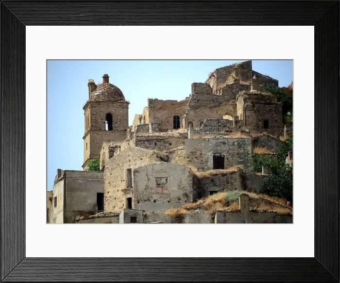 Framed Print : Craco, from a ghost town to a film set in the Basilicata region Framed Print : Craco, from a ghost town to a film set in the Basilicata region